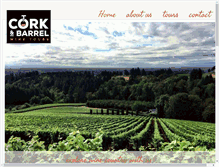 Tablet Screenshot of corkandbarreltours.com